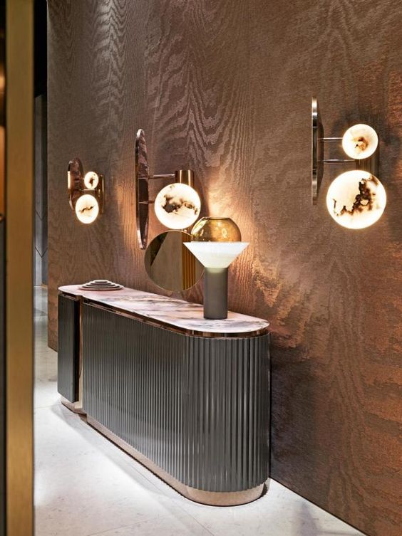 Florence Metal Gold Ayakli Modern Dresuar