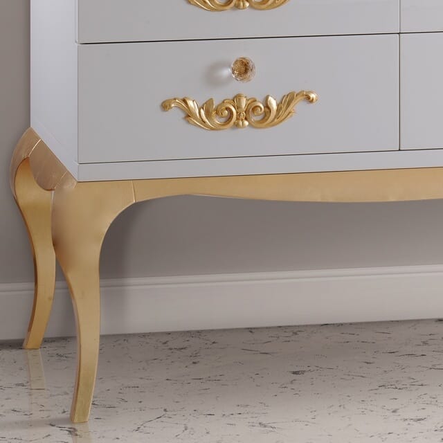 MODERN ITALİAN WHİTE LACGUERED BANYO DOLABI