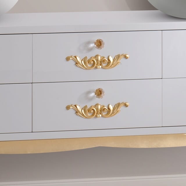 MODERN ITALİAN WHİTE LACGUERED BANYO DOLABI