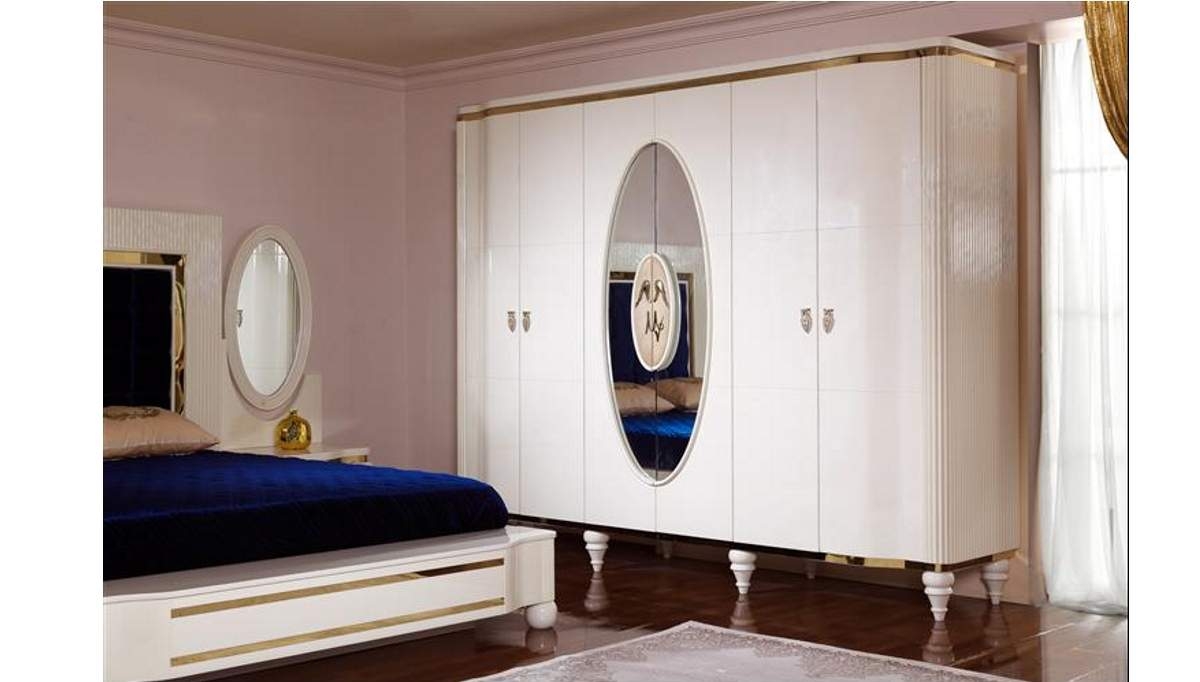Roza Ayna Detaylı Modern Yatak Odası