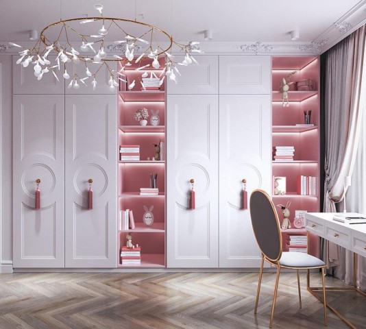 LESSİE TAVŞANLI MODERN KIZ ÇOCUK ODASI