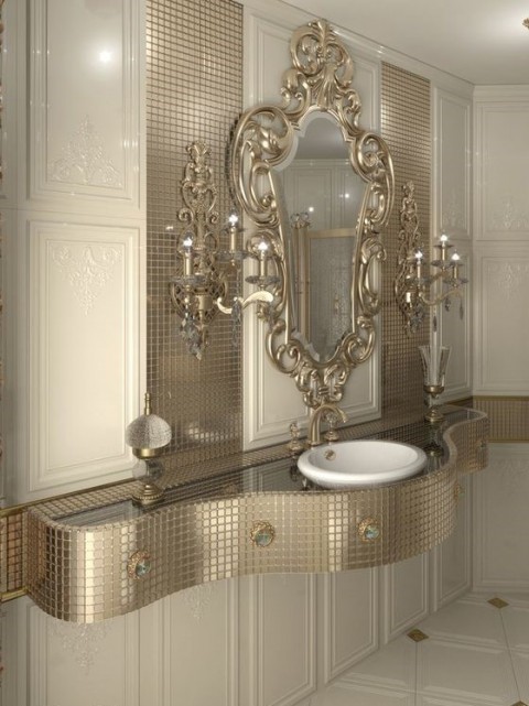 BATTLESTEADS PLATİN TAŞLI KLASİK BANYO LAVABOSU