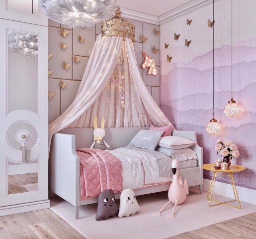 CADENCE PEMBE ART DECO KIZ ÇOCUK ODASI