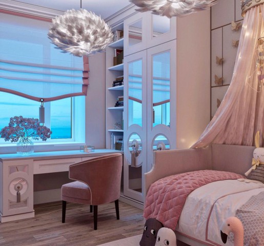 CADENCE PEMBE ART DECO KIZ ÇOCUK ODASI