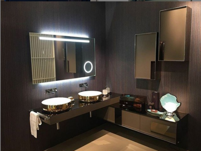 LUCE KOYU BEJ LÜX MODERN BANYO DOLABI