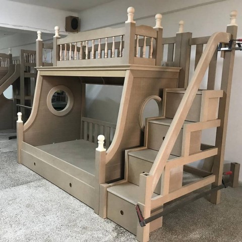 SİDELİNKA KAYDIRAKLI-RANZALI MODERN ÇOCUK ODASI