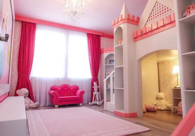SİNGEDİNKA PEMBE ŞATO LÜKS ÇOCUK ODASI